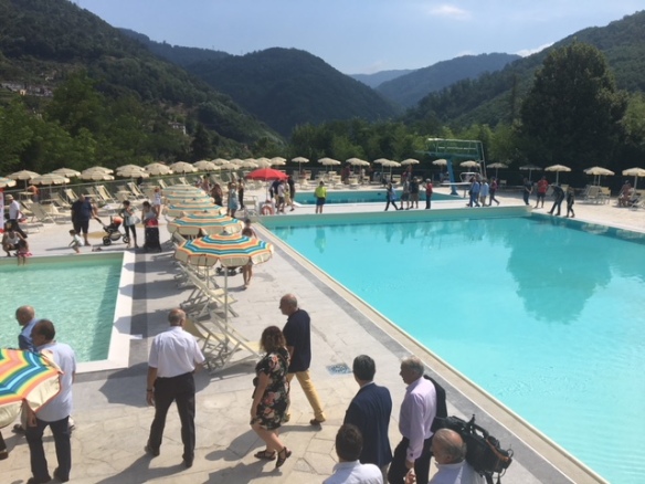New pool Bagni di Lucca